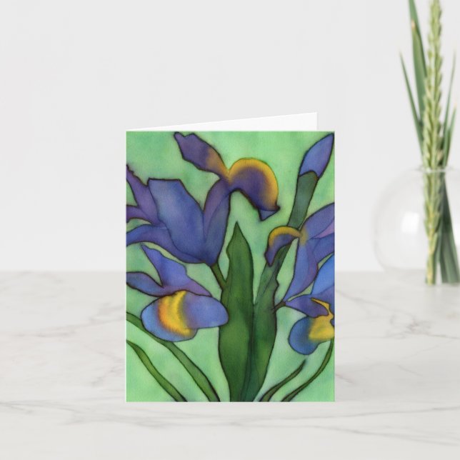 Tarjeta Irises Notecard (Anverso)