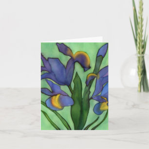 Tarjeta Irises Notecard