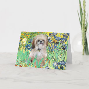 Tarjeta Irises - Shih Tzu (P)