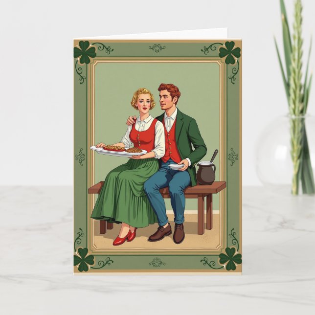 Tarjeta Irish Meal Shared Love Card (Anverso)