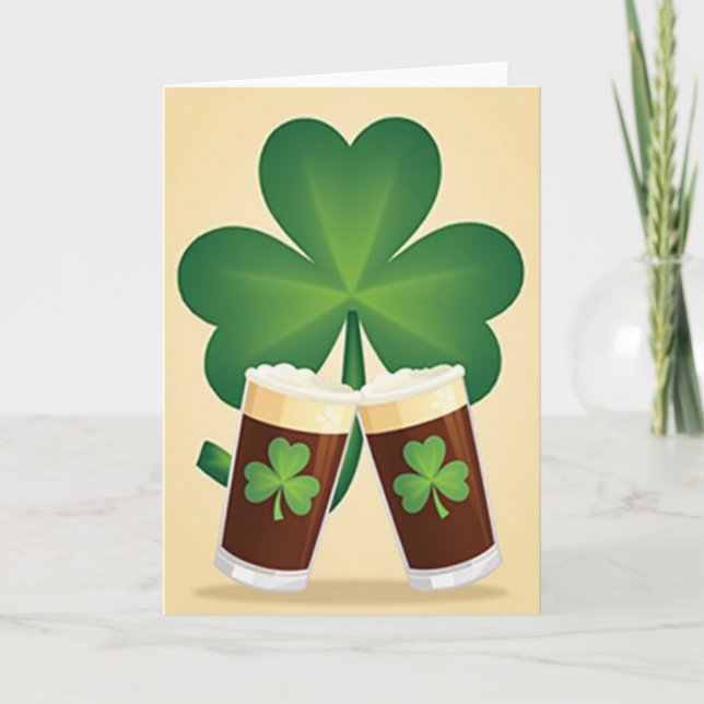 Tarjeta Irish Stout Cheers Card (Anverso)