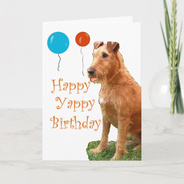 TARJETA IRISH TERRIER (Anverso)