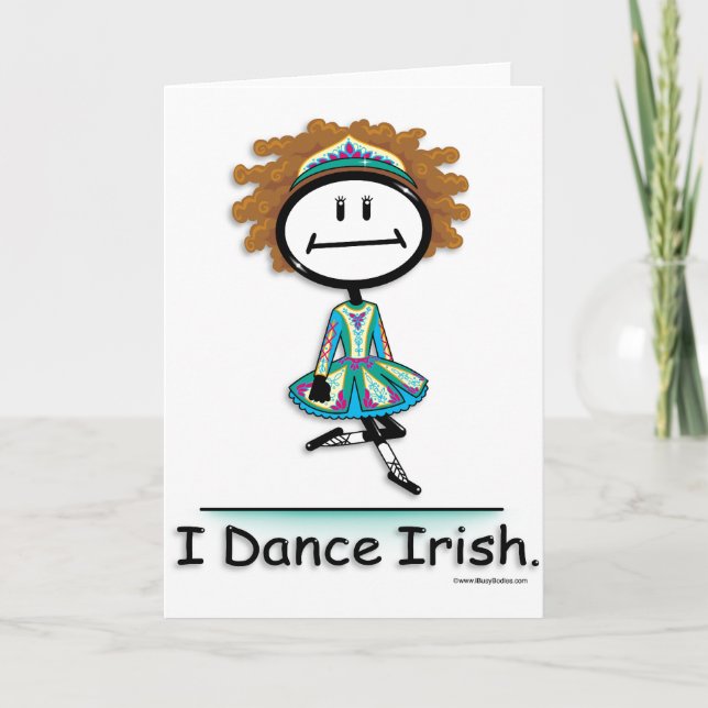 Tarjeta Irlandés de la danza (Anverso)