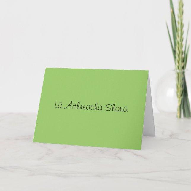 Tarjeta Irlandés - día de padres feliz (Anverso)