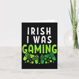 Tarjeta Irlandés era jugando divertido día de San Patricio