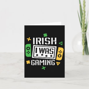 Tarjeta Irlandés, estaba jugando a los graciosos jugadores