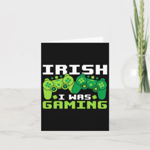 Tarjeta Irlandés, estaba jugando a un chico divertido del 