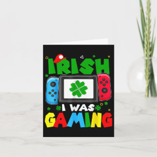 Tarjeta Irlandés, estaba jugando a un chico divertido del 