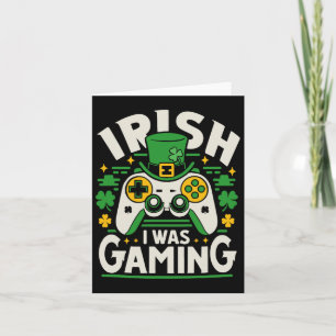 Tarjeta Irlandés, estaba jugando a un divertido video del