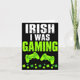 Tarjeta irlandés estaba jugando divertido jugador día de S