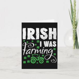 Tarjeta Irlandés, fui agricultor de tractores, Día de San