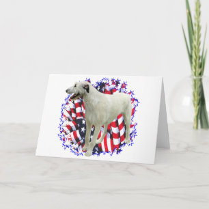 Tarjeta Irlandés Wolfhound Patriot