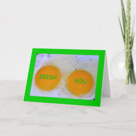 Tarjeta Irlandés You An Egg-stra Special St Patrick's Day