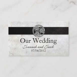 Tarjeta irlandesa céltica del Web site de la boda