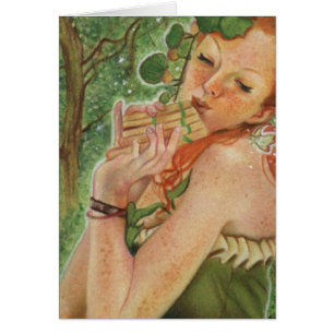 Tarjeta irlandesa de la hada de la ninfa