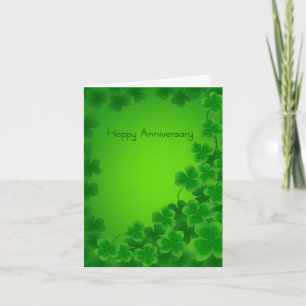 Tarjeta irlandesa del aniversario
