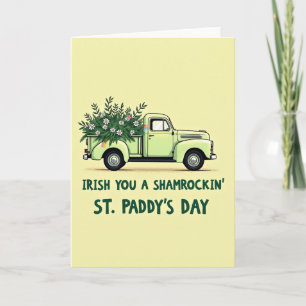 Tarjeta irlandesa del día de San Patricio para cam