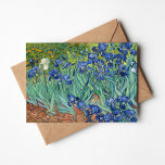 Tarjeta Irlandeses | Vincent Van Gogh<br><div class="desc">Irises (1889) del artista holandés post-impresionista Vincent Van Gogh. El paisaje original es un óleo sobre lienzo que muestra un jardín de flores de iris florecientes. Utilice las herramientas de diseño para agregar texto personalizado o personalizar la imagen.</div>