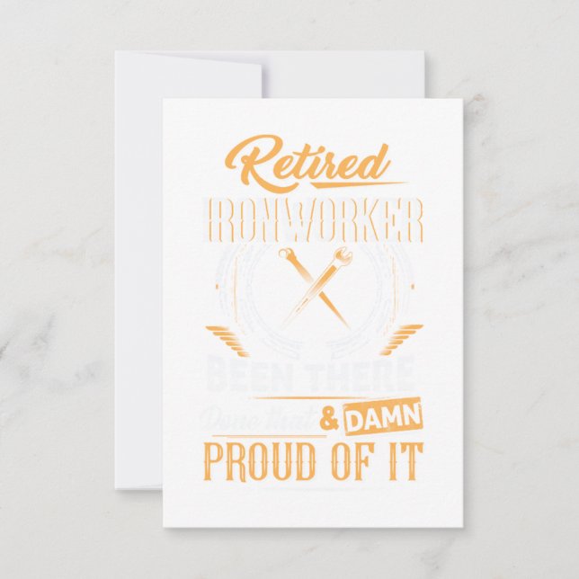 Tarjeta Ironworker Retirado (Anverso)