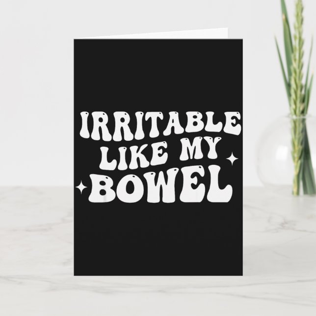 Tarjeta Irritable como mi intestino (Anverso)