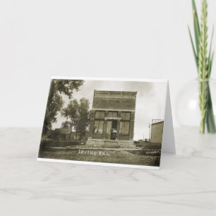 TARJETA IRVING KANSAS POST OFFICE FOTO MARSHALL COUNTY KS