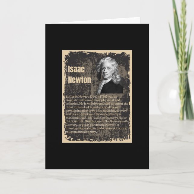 Tarjeta Isaac Newton (Anverso)