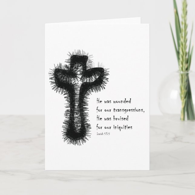 Tarjeta Isaiah-53 - Testigo cruzado/cristiano (Anverso)