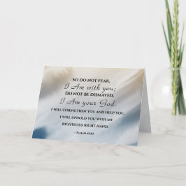 Tarjeta Isaías 41:10 No temas que estoy contigo Biblia