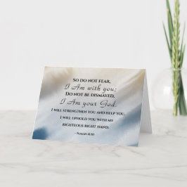 Tarjeta Isaías 41:10 No temas que estoy contigo Biblia