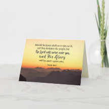 Isaías 60:2 La oscuridad cubrirá la Biblia de la T