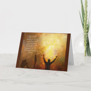 Tarjeta Isaías 61:3 Escritura Cristiana Inspiradora