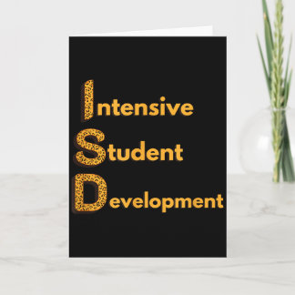 Tarjeta Isd Leopard Print Distrito Escolar Intermedio Sta