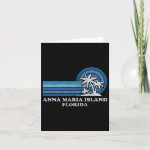 Tarjeta Isla Anna Maria Florida Familia Vintage Verano Va