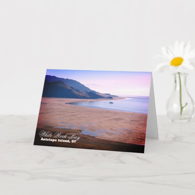 Tarjeta Isla Antelope, Bahía de Roca Blanca de Utah (Planta pequeña)