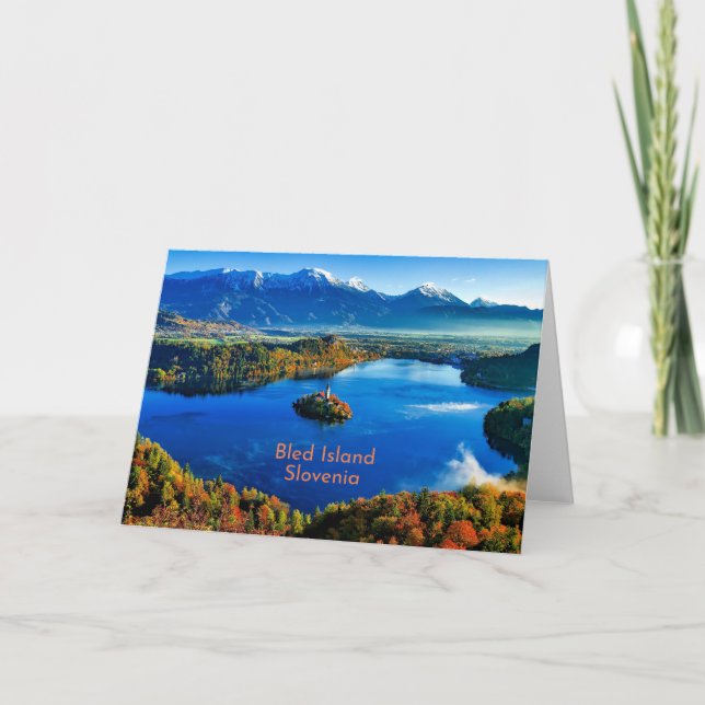 Tarjeta Isla Bled, Eslovenia (Anverso)
