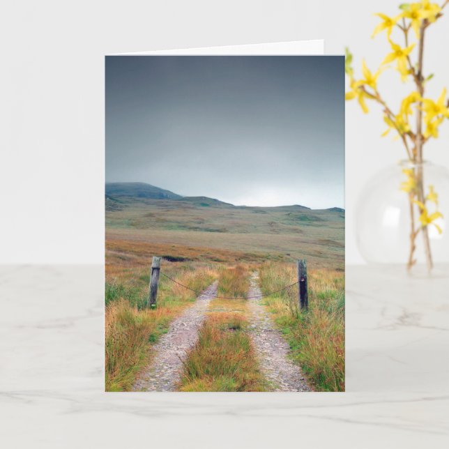 Tarjeta Isla de Jura, Escocia (flor amarilla)