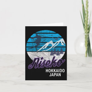 Tarjeta Isla Niseko Hokkaido Estación de Esquí de Japón Sn