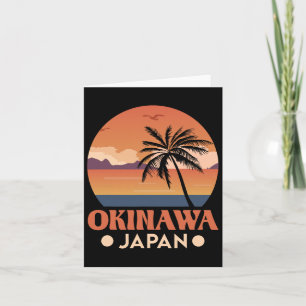 Tarjeta Isla Okinawa Japón: Viaje de vacaciones