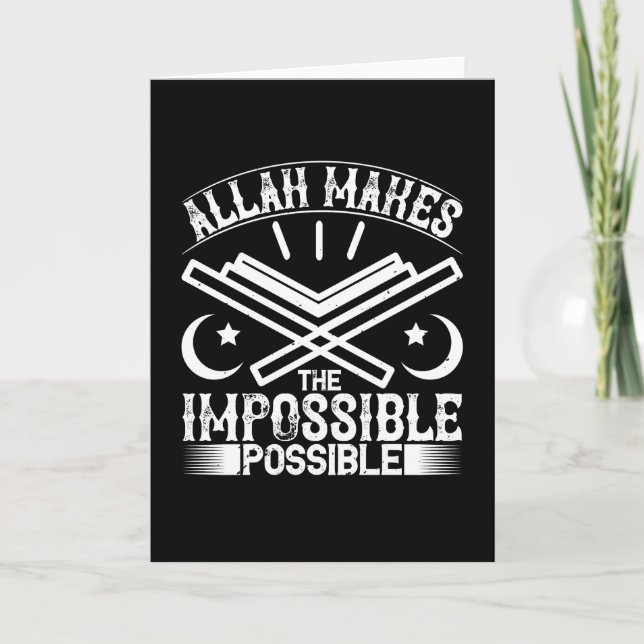 Tarjeta Islam - Alá hace imposible (Anverso)