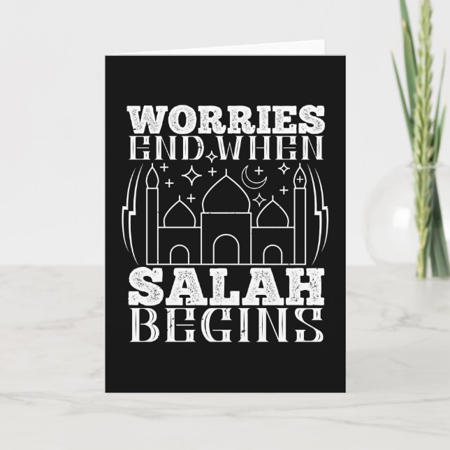Tarjeta Islam - Las Preocupaciones Terminan Cuando Comienz (Anverso)