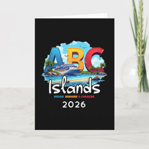 Tarjeta Islas Abc Aru Bonaire Curazao Crucero Vacaciones 2