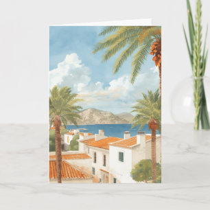 Tarjeta Islas Baleares Viaje Francés Vintage