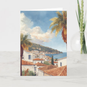 Tarjeta Islas Baleares Viaje Francés Vintage