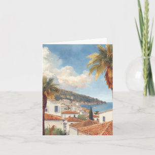 Tarjeta Islas Baleares Viaje Francés Vintage