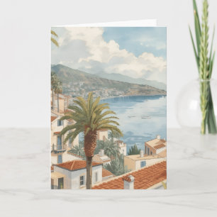 Tarjeta Islas Baleares Viaje Francés Vintage
