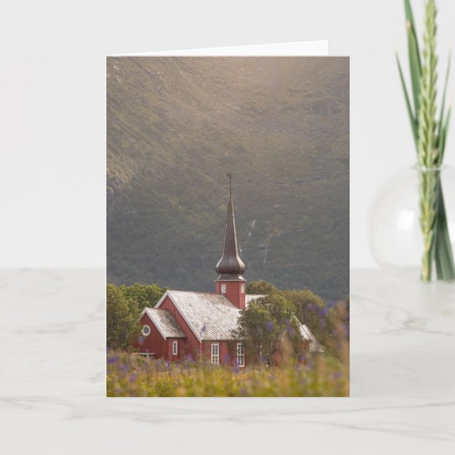 Tarjeta Islas Lofoten Flakstad (Anverso)