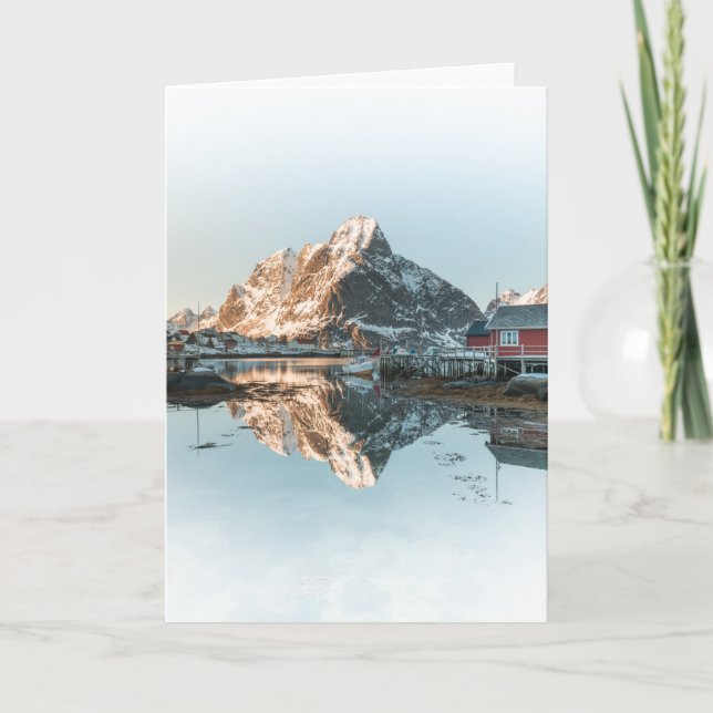 Tarjeta Islas Reine, Lofoten (Anverso)