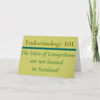 Tarjeta Islotes de Langerhans
