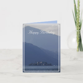 Tarjeta Isola San Giulio, lago Orta, Italia Cumpleaños