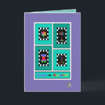 Tarjeta Israel, la belleza<br><div class="desc">Esta carta tiene cuatro emblemas clásicos de Israel: una Estrella de David muy colorida, una menorah bastante colorida, una flor superpuesta sobre un Magen David, y una paloma englobada por Shalom escrita en inglés y hebreo. Israel es el HERMOSO, de hecho. La tarjeta interior tiene un área de fecha y...</div>